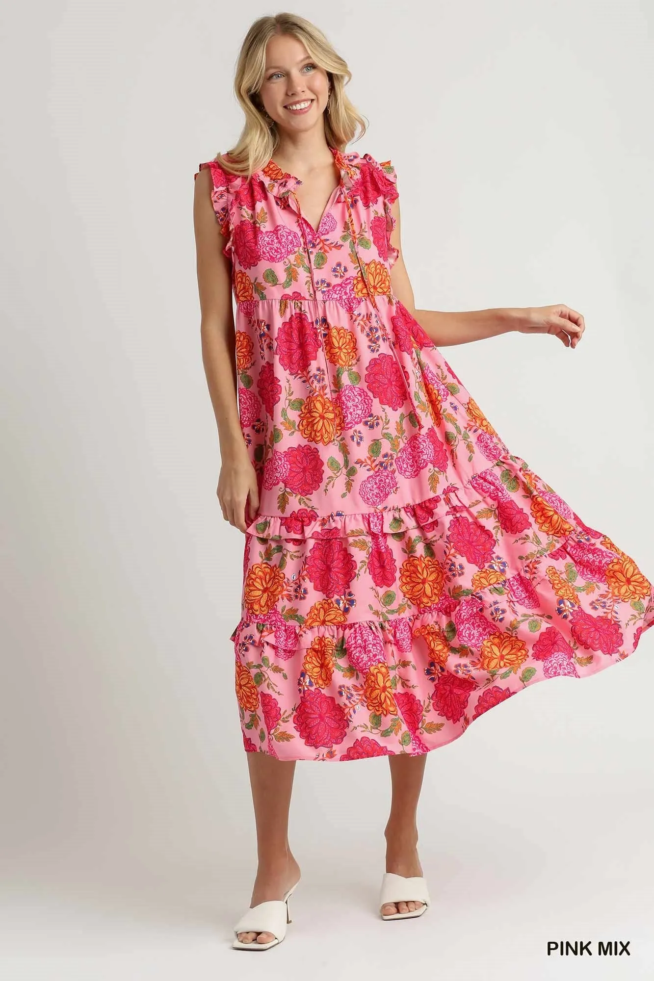 Kate Floral Midi Dress UMGEE