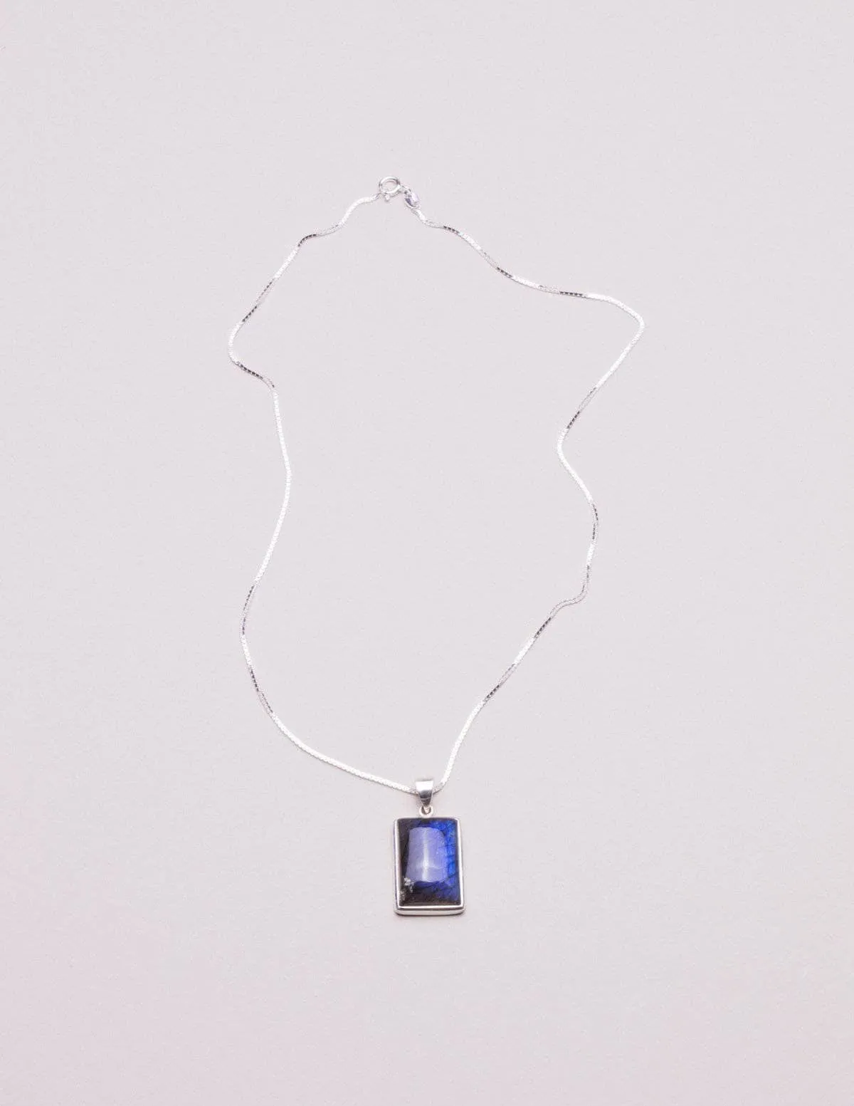 Labradorite Square Pendant