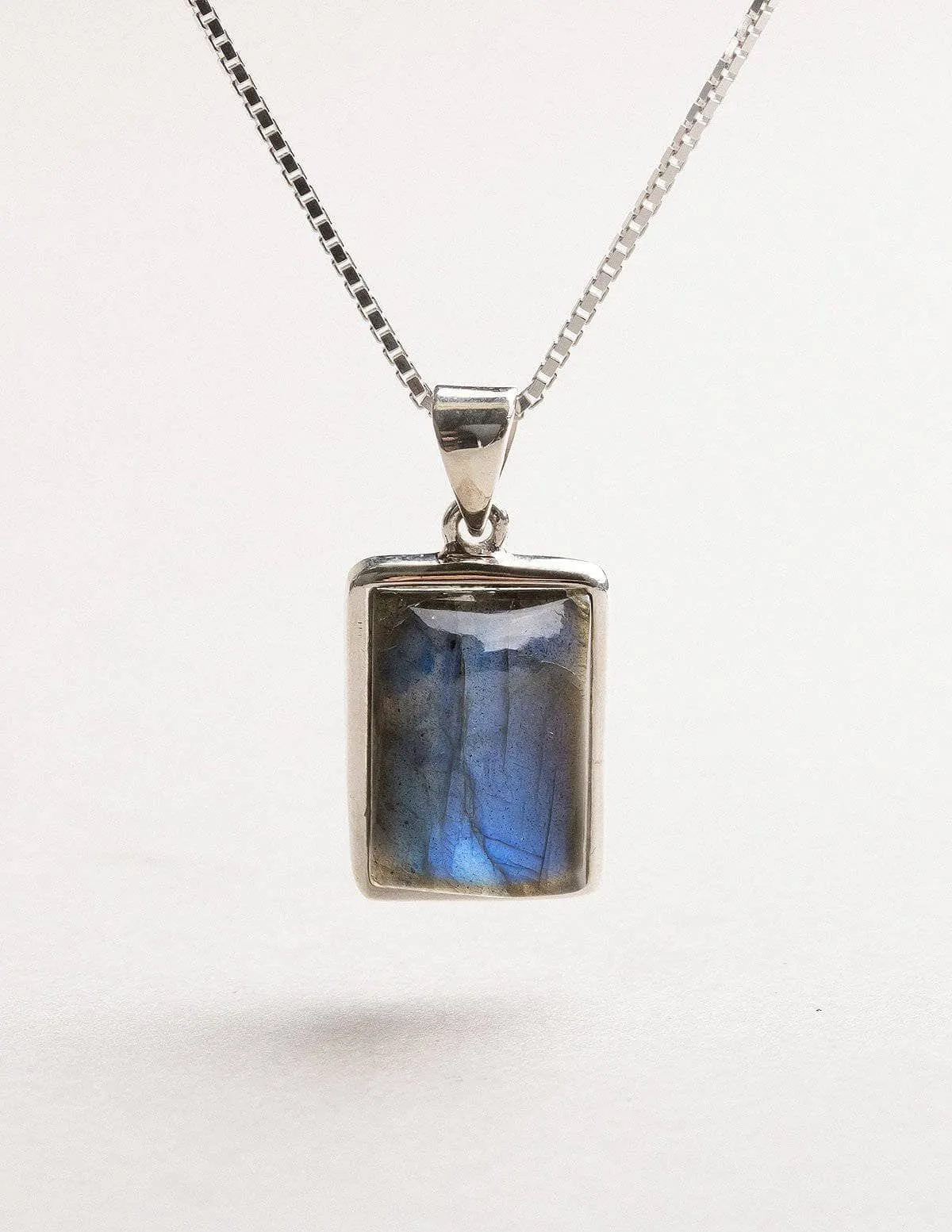 Labradorite Square Pendant