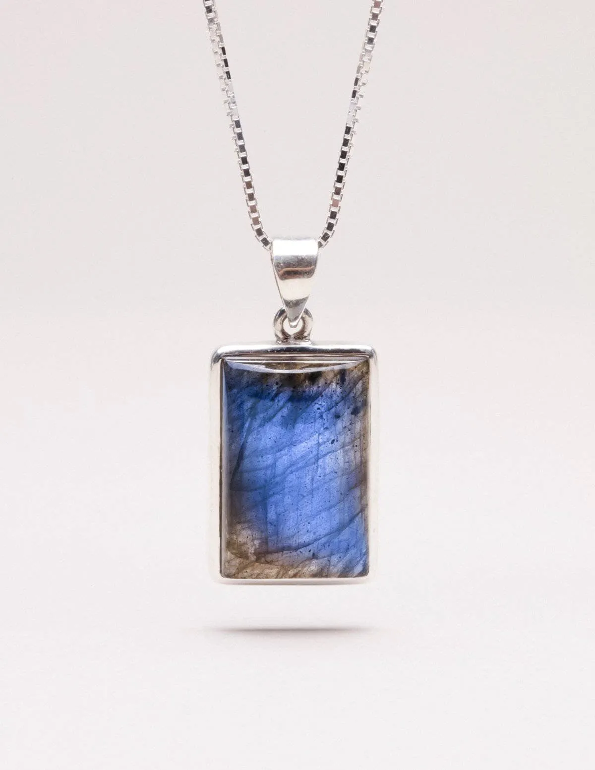 Labradorite Square Pendant