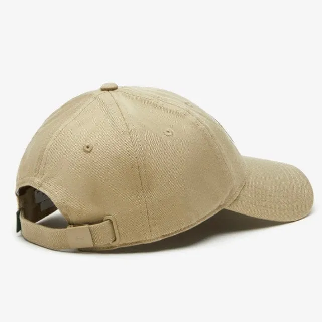 Lacoste Unisex Adjustable Organic Cotton Twill Cap (Beige) RK9871-51