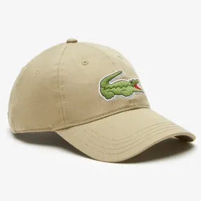 Lacoste Unisex Adjustable Organic Cotton Twill Cap (Beige) RK9871-51