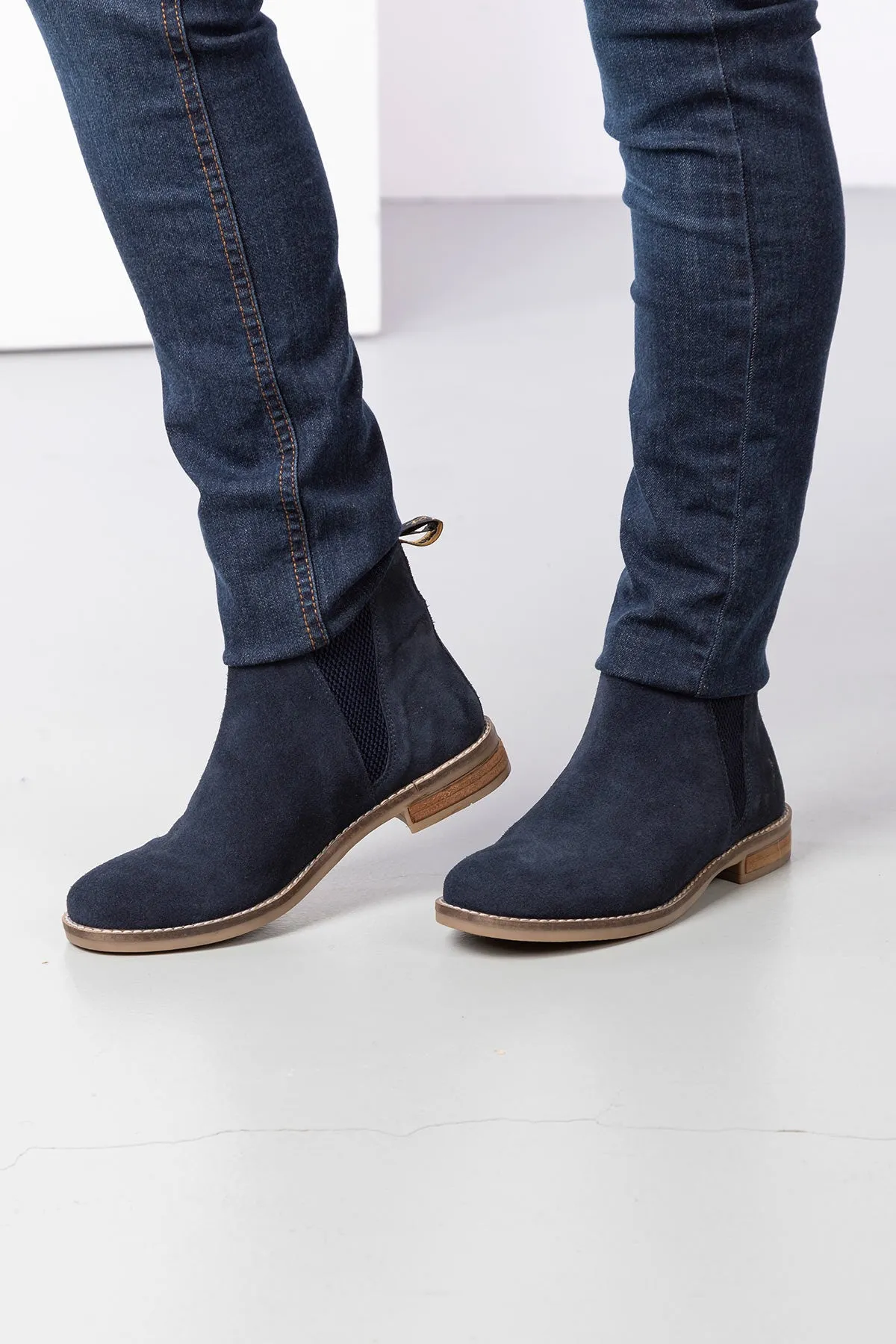 Ladies Suede Chelsea Boots - Kirby III