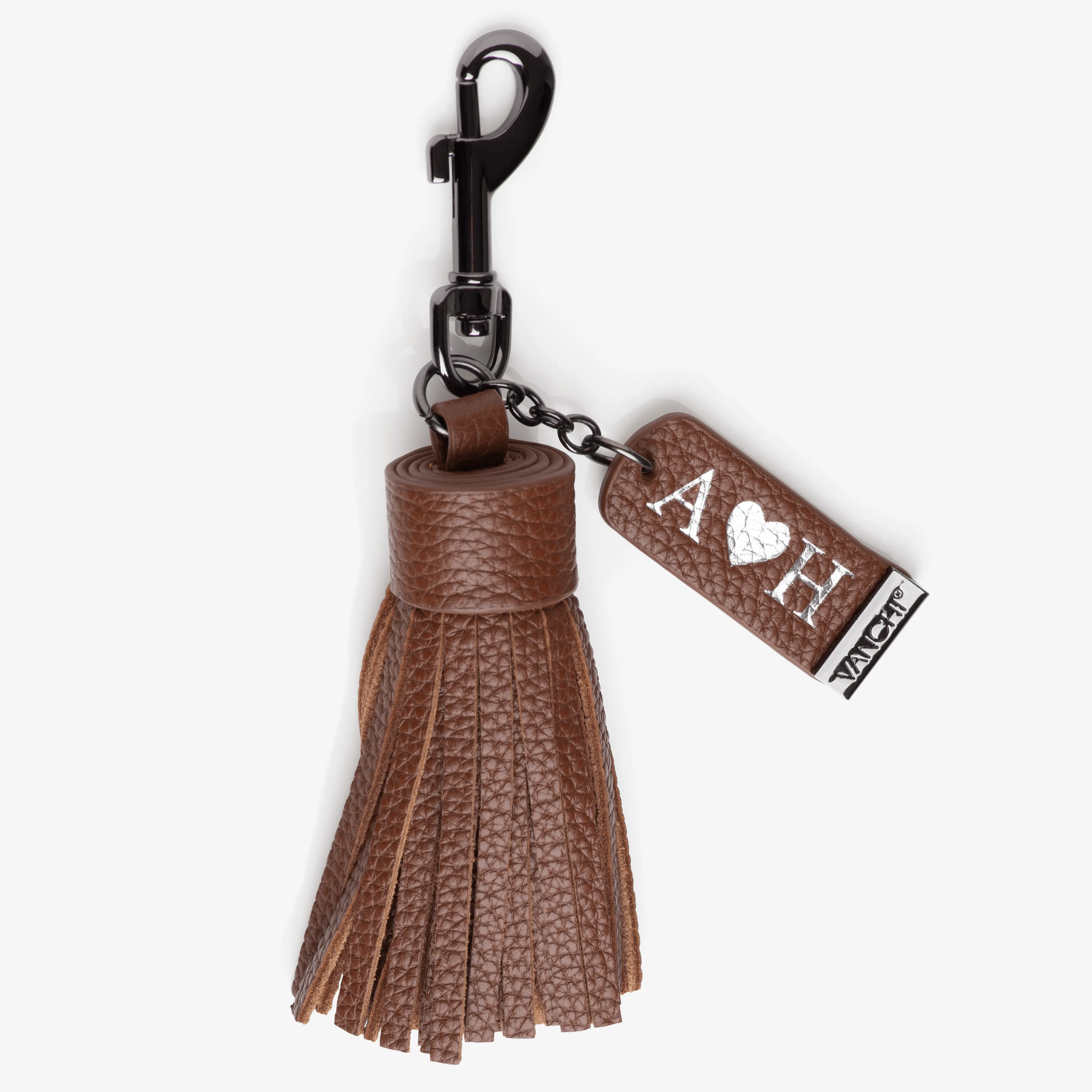 Leather Key Ring/ Bag Tassel – Tan