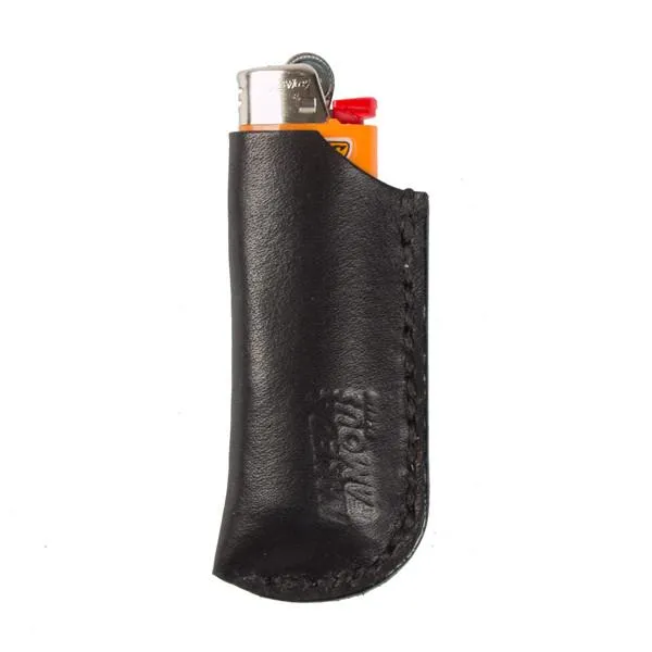 Leather Lighter Case - Black