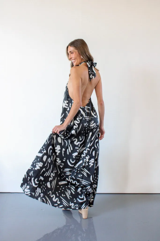 Leigh Halter Maxi Dress