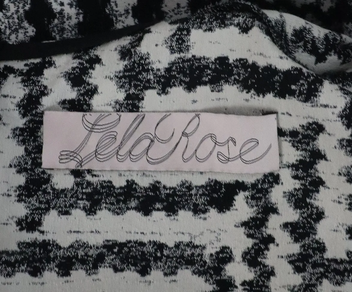 Lela Rose Black & White Dress sz 4