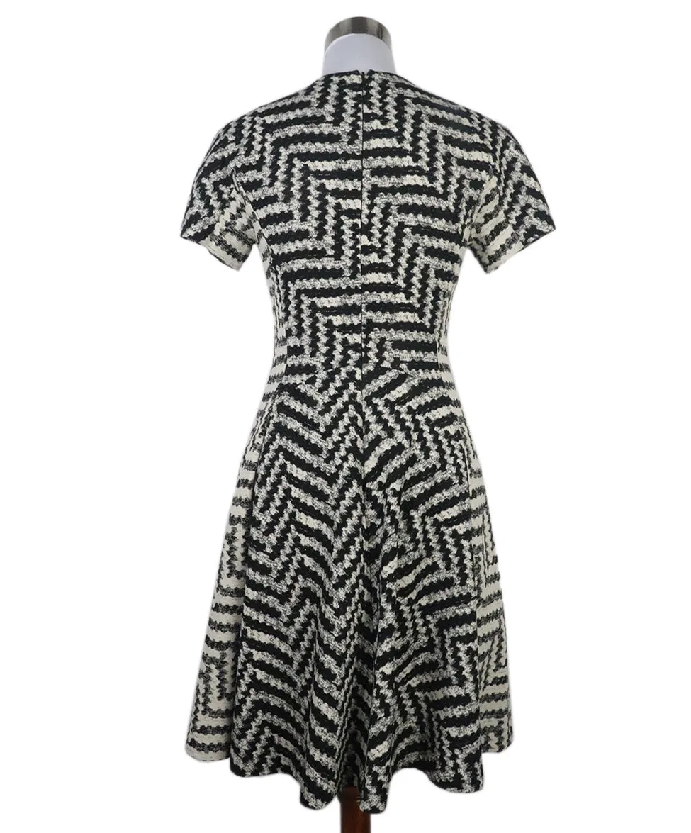 Lela Rose Black & White Dress sz 4