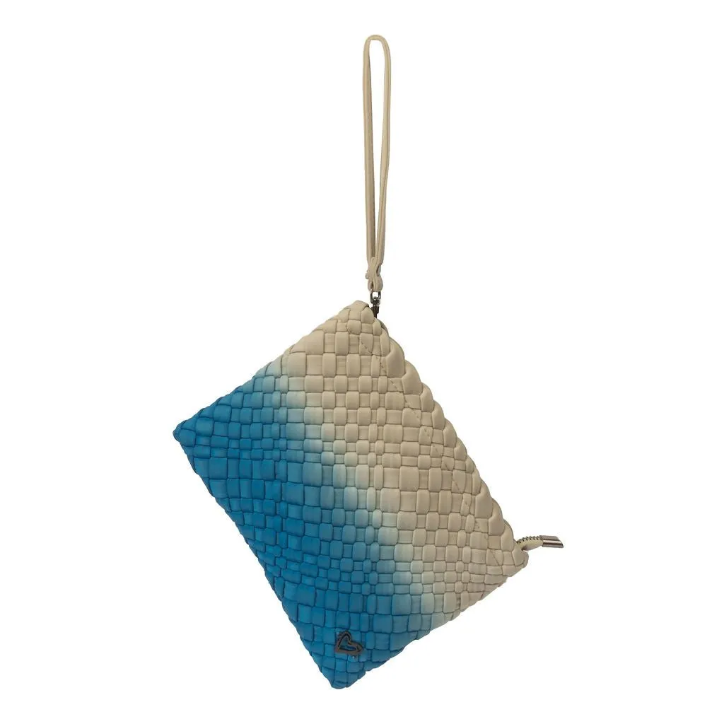 London Large Woven Tote - Ombre Blue