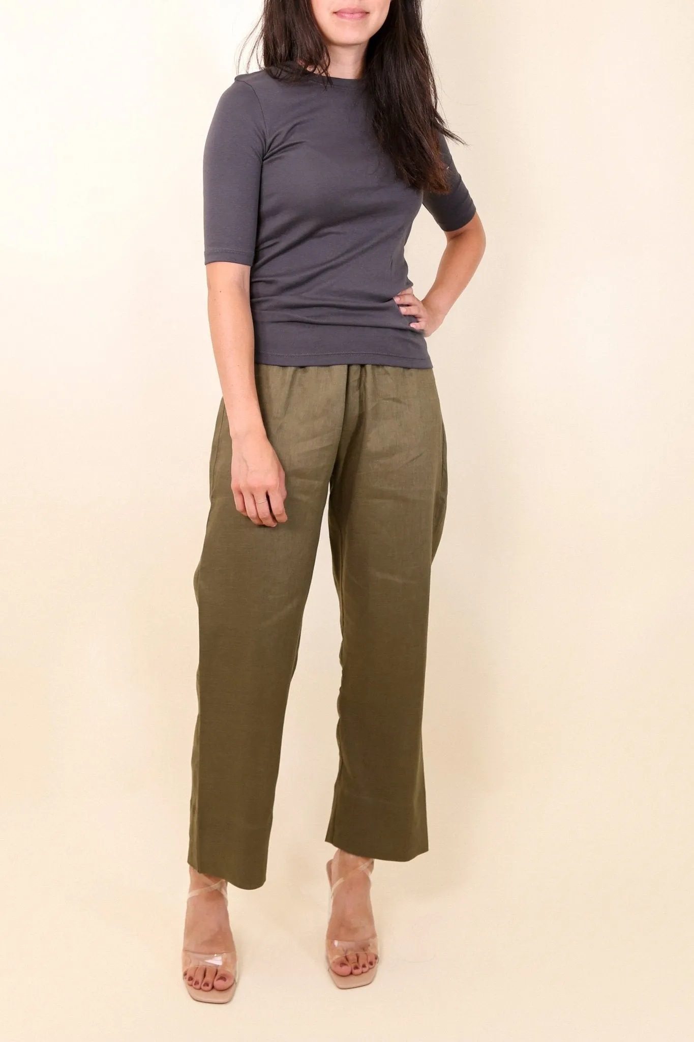 LONG BLOOM PANT IN PREMIUM ITALIAN LINEN