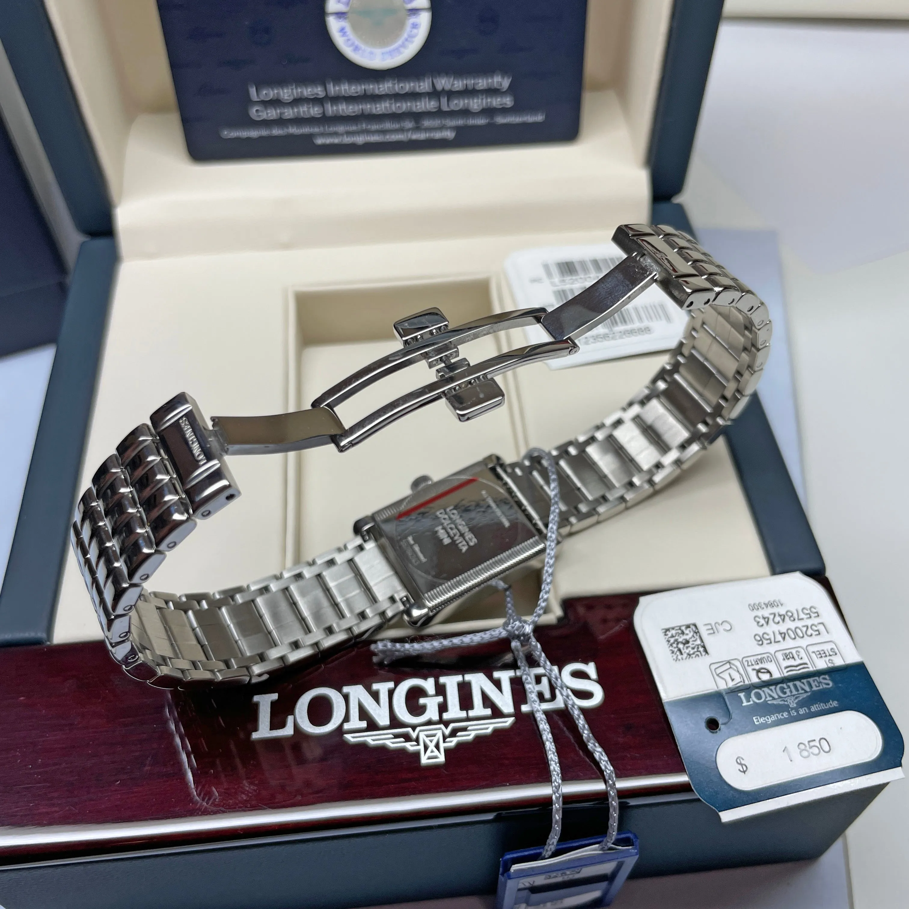 Longines Mini DolceVita Quartz Stainless Steel Watch 21.5x29MM L52004756