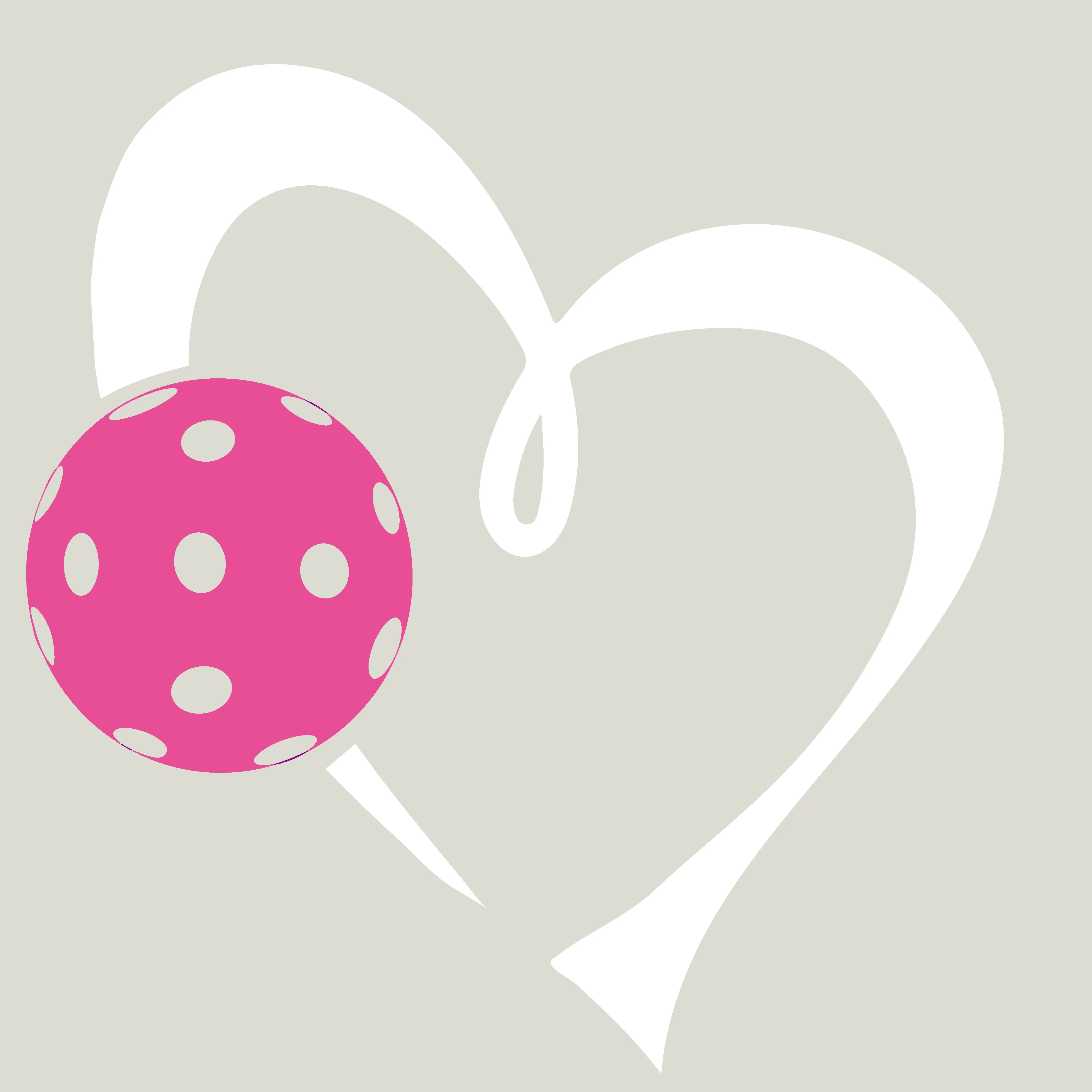 Love Pickleball Heart (Pink) Customizable | Pickleball Visors | Moisture Wicking 100% Polyester