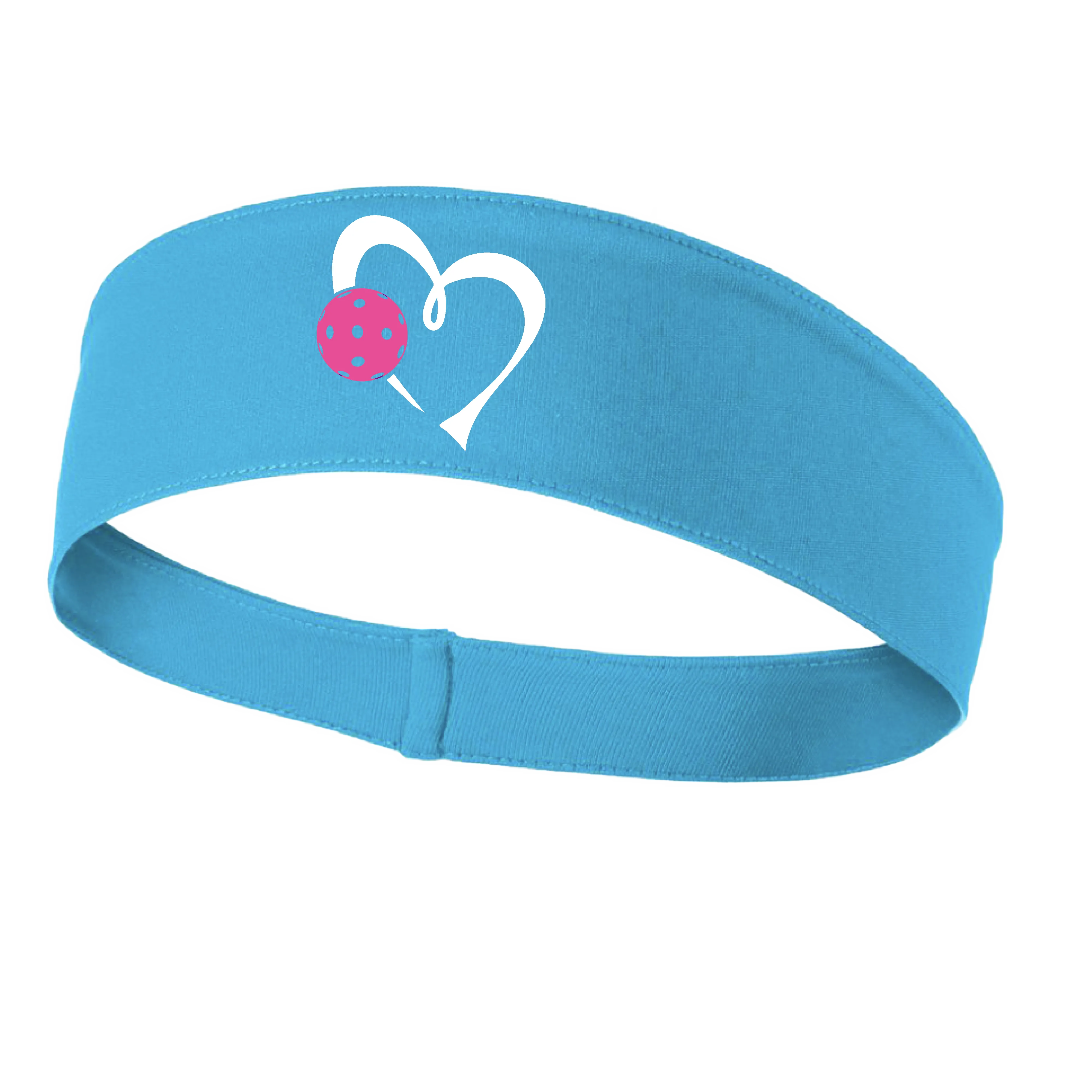 Love Pickleball Heart (Pink) | Pickleball Headband | 100% Polyester