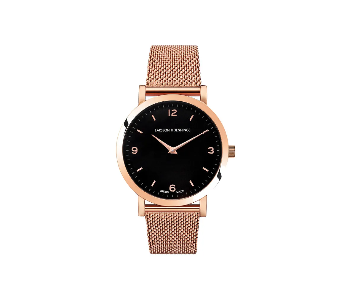 Lugano 33mm, Rose Gold Chain