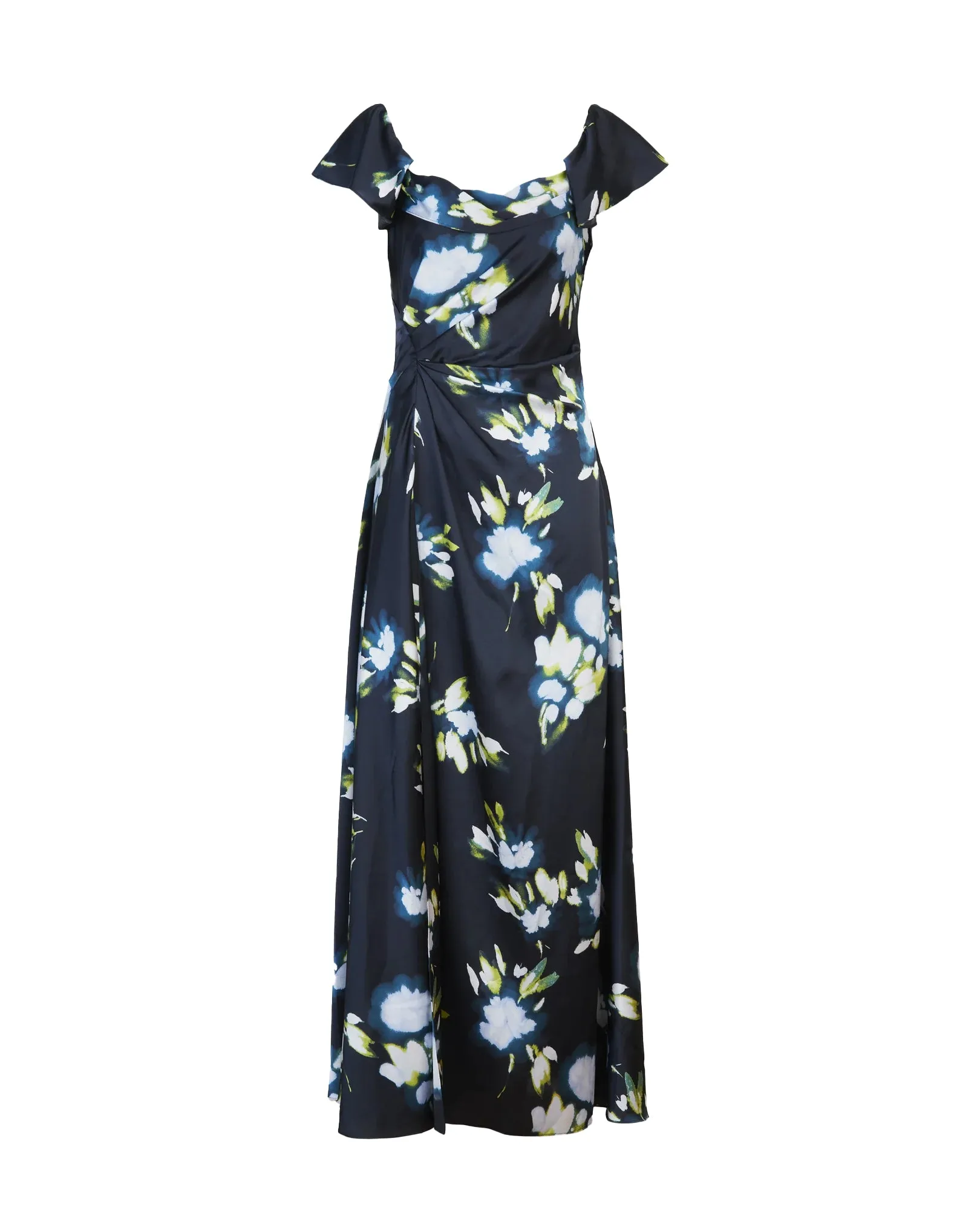 Luna Dress (Black/Ballad Blue Multi)