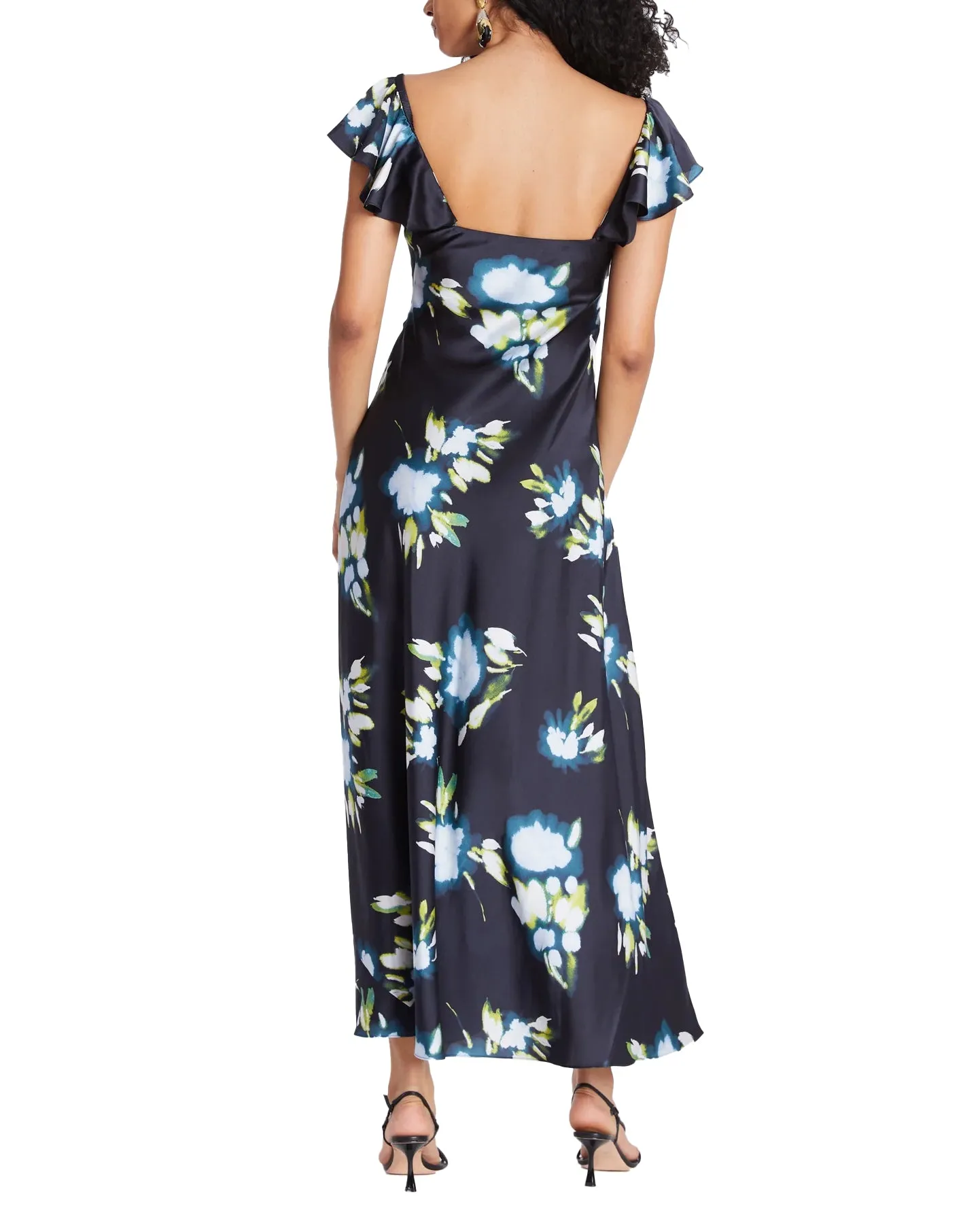 Luna Dress (Black/Ballad Blue Multi)