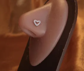 LUVHER MINI HEART NOSE STUD