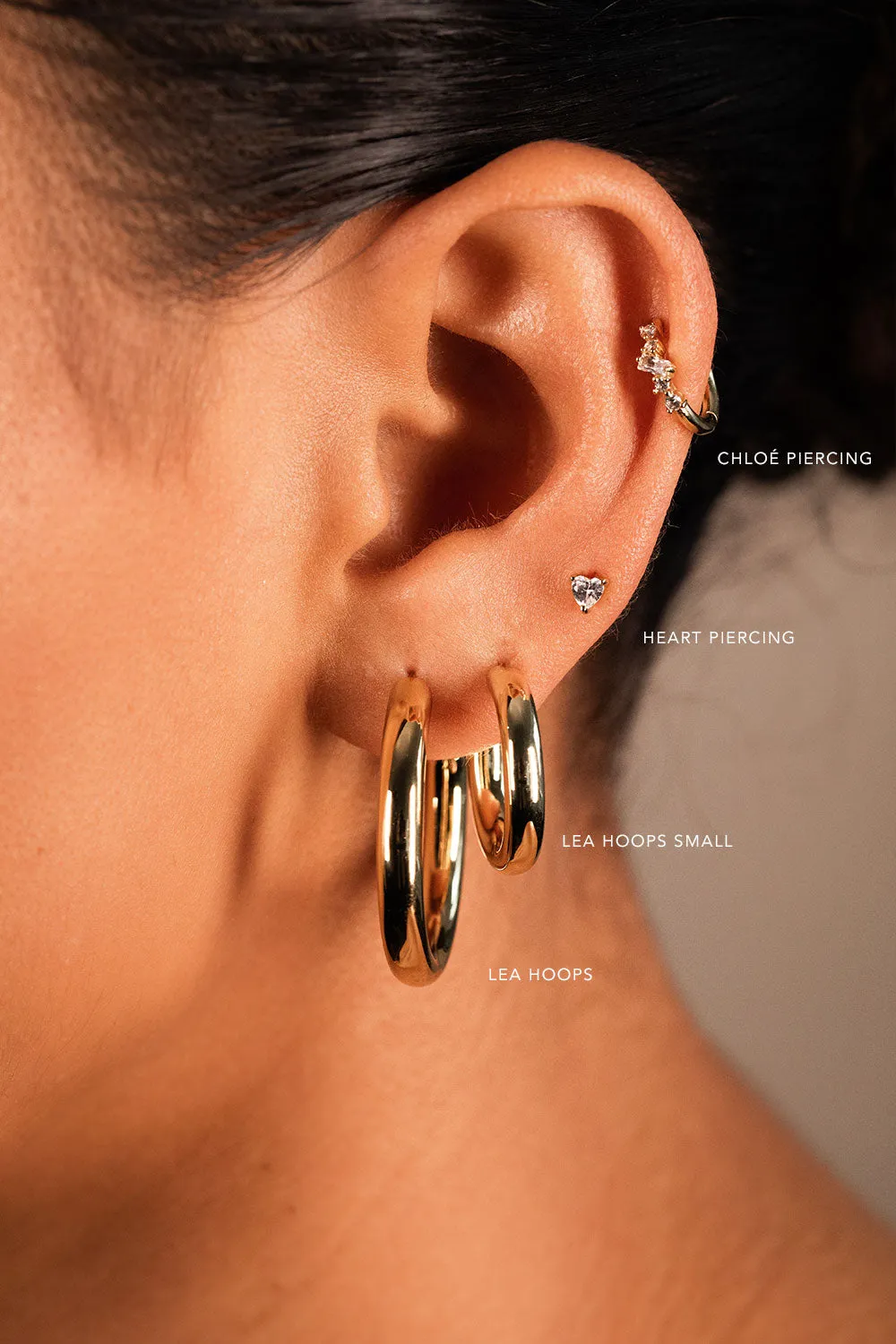 Léa Hoops 14K Gold Plated