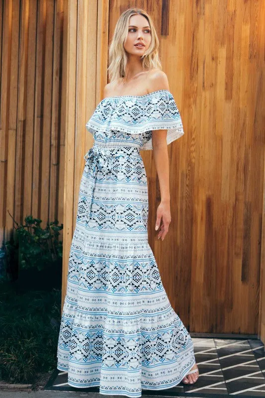 Madison Off Shoulder Maxi Dress