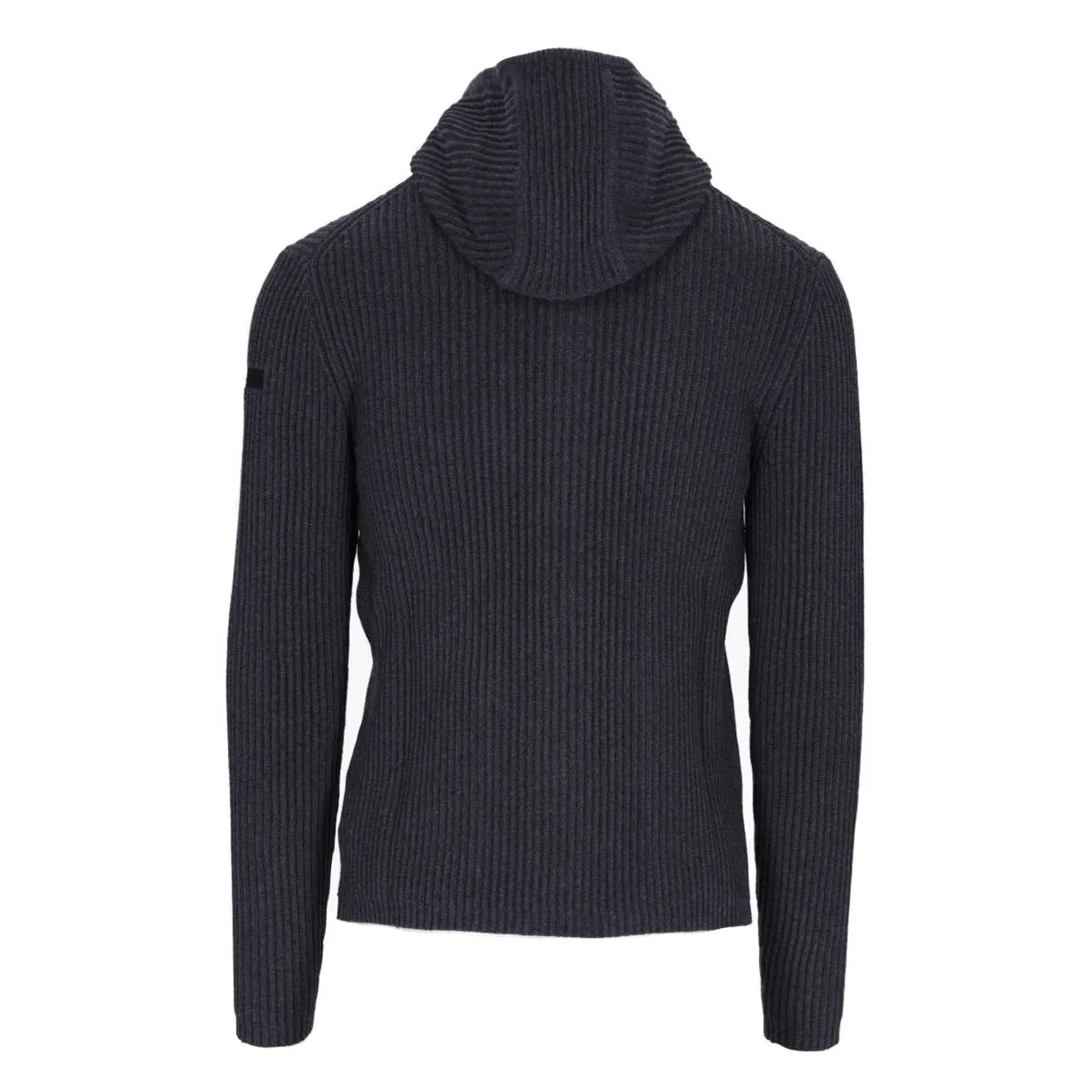 Maglione Uomo RRD Knit Cotton 7 Hood Zip Grigio Antracite