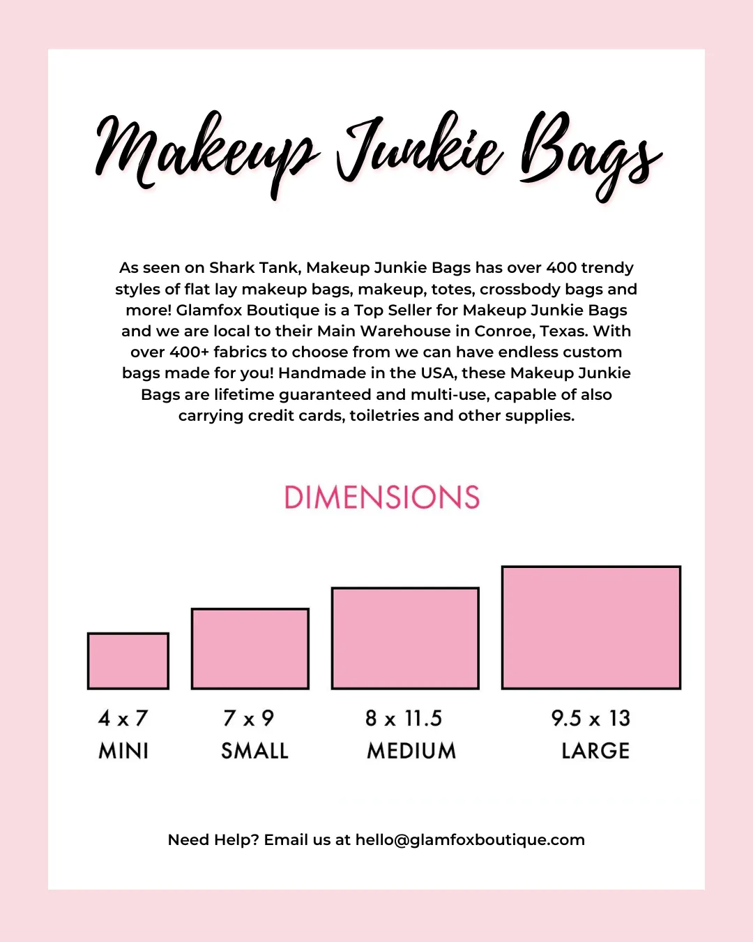 Makeup Junkie Bags - Money Bag [Ready to Ship]