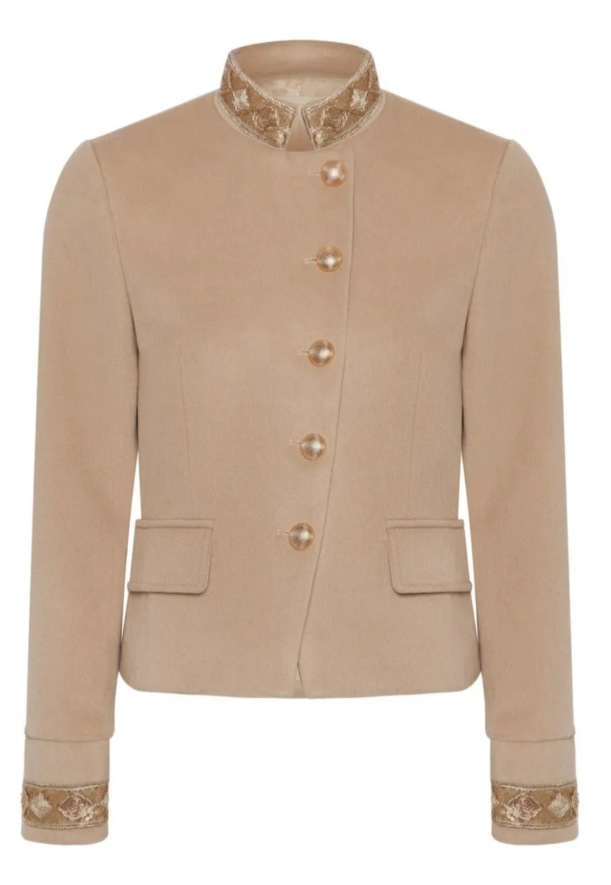 Mayfair Military Jacket - Cream - 30% OFF