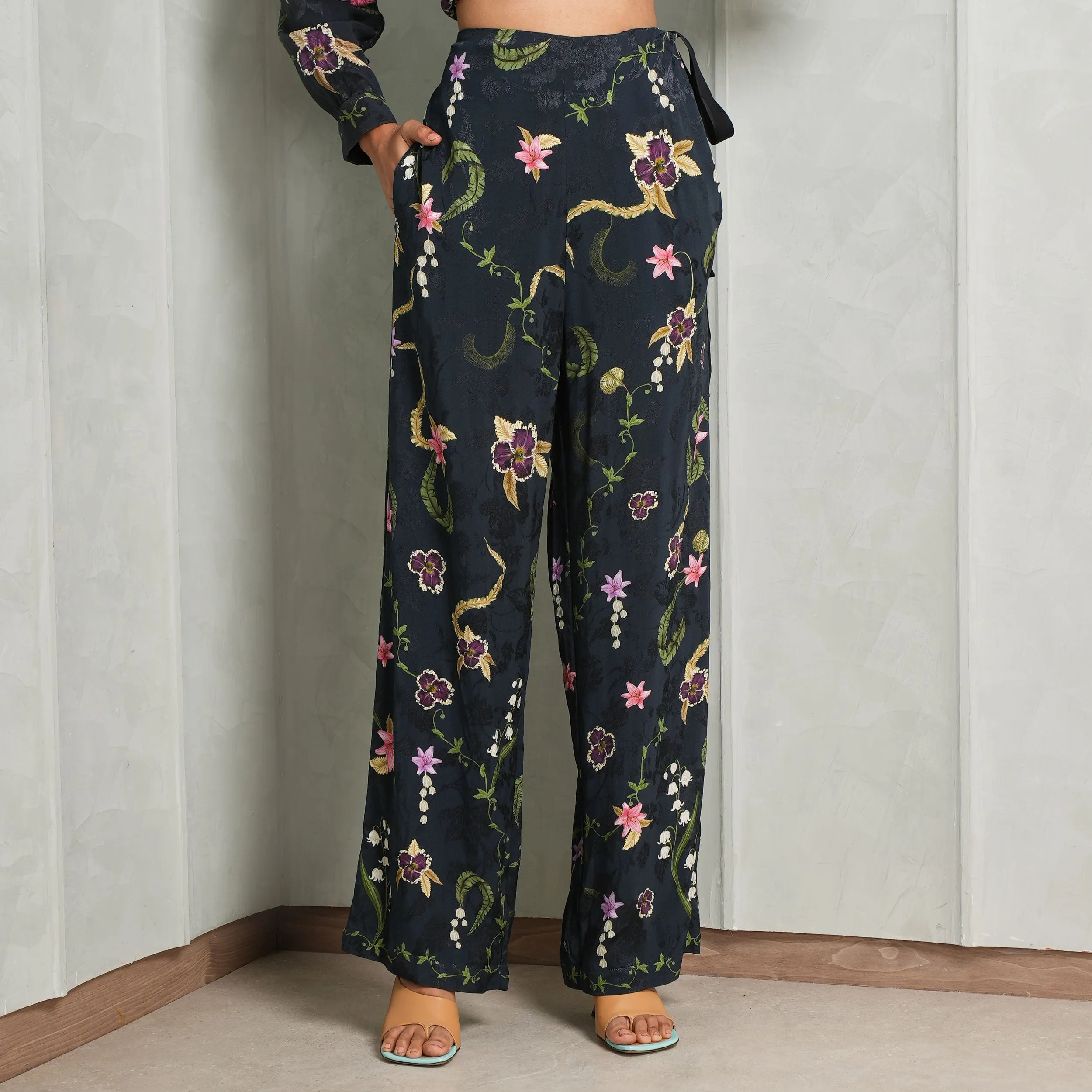 Memoria Tesoro High-Waisted Trousers