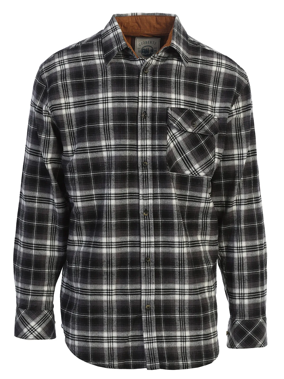 Men's Flannel w/ Corduroy Contrast