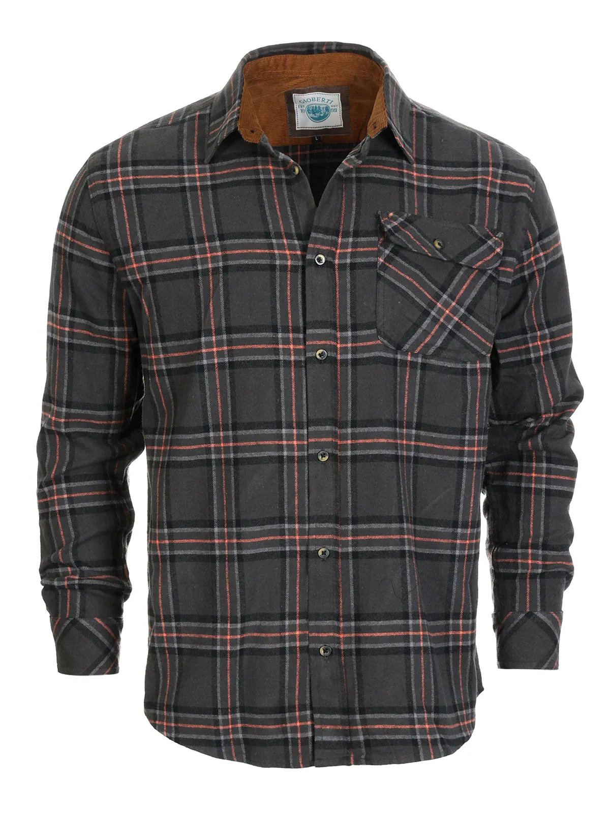 Men's Flannel w/ Corduroy Contrast