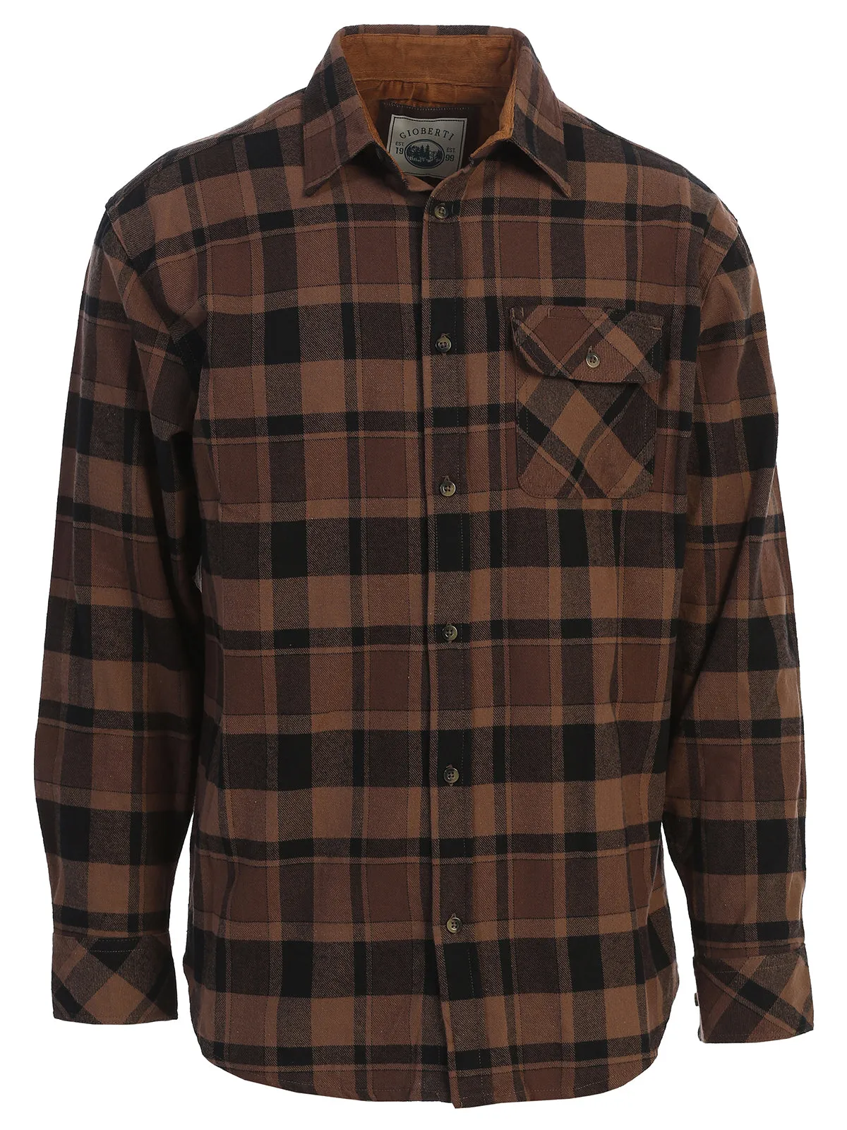 Men's Flannel w/ Corduroy Contrast