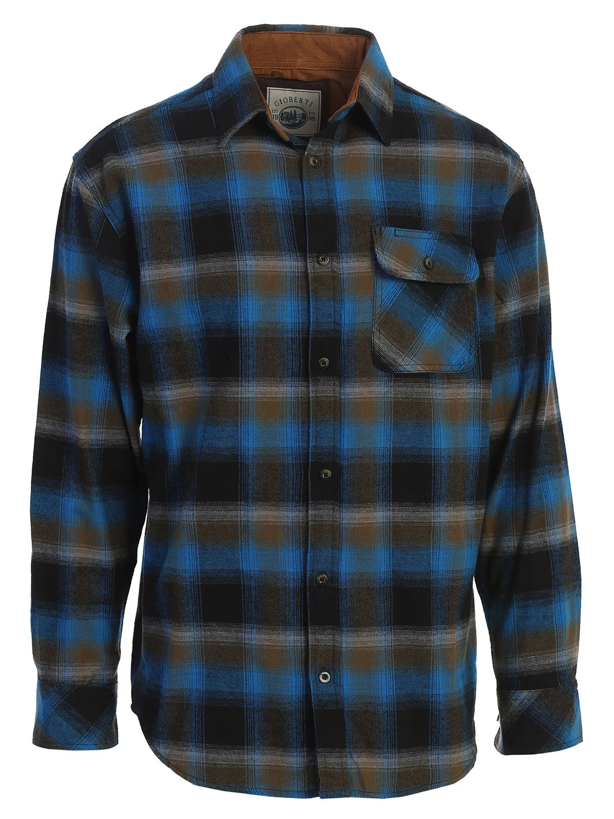 Men's Flannel w/ Corduroy Contrast