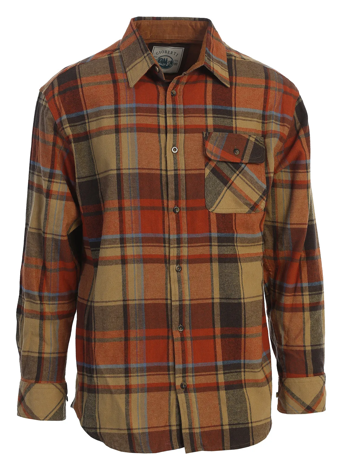 Men's Flannel w/ Corduroy Contrast