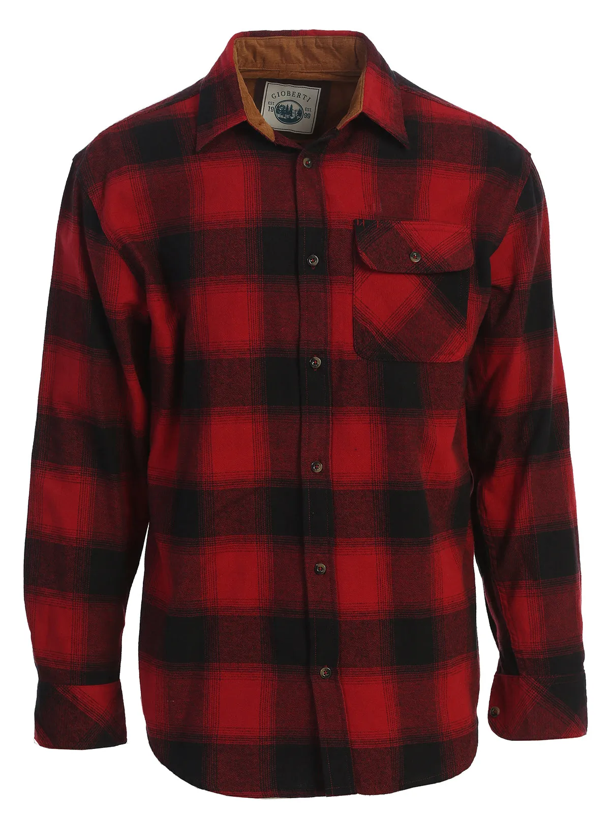 Men's Flannel w/ Corduroy Contrast