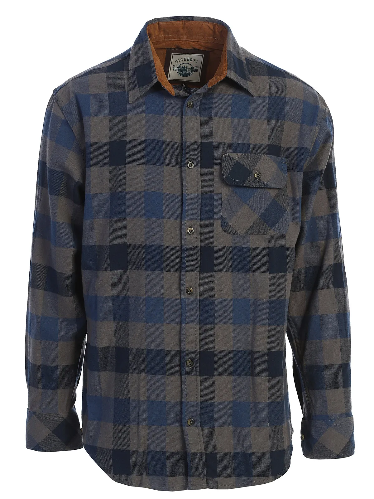 Men's Flannel w/ Corduroy Contrast