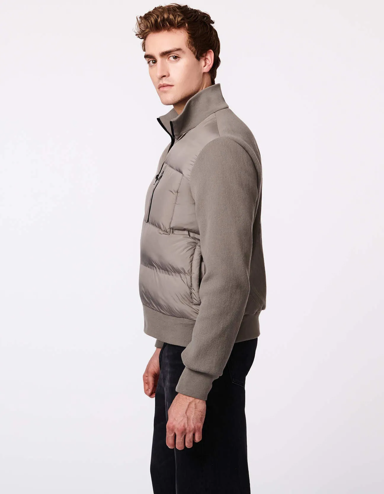 Men's Knit-Mix Puffer Jacket