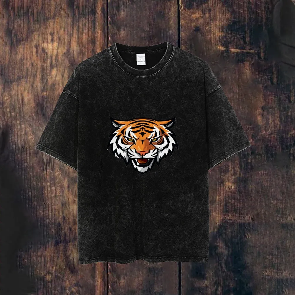 Mens Tiger Print Tee