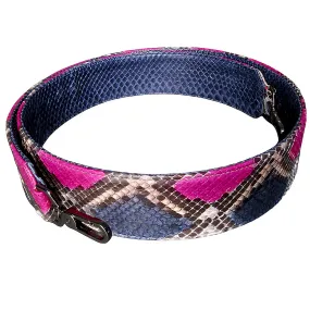 Midnight Blue and Pink Bag Strap