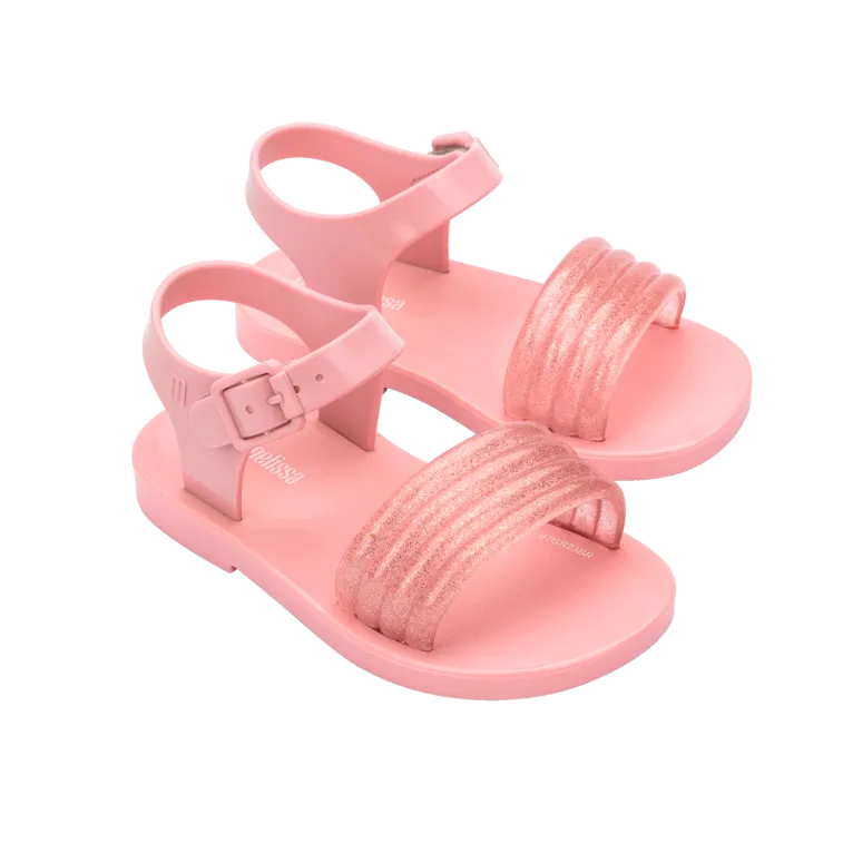 Mini Melissa Mar Wave BB - Pink / Glitter Pink