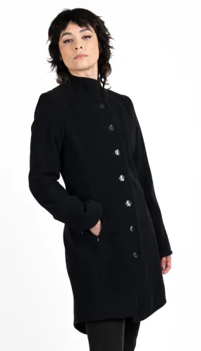 Minimal Mock Coat/ Black