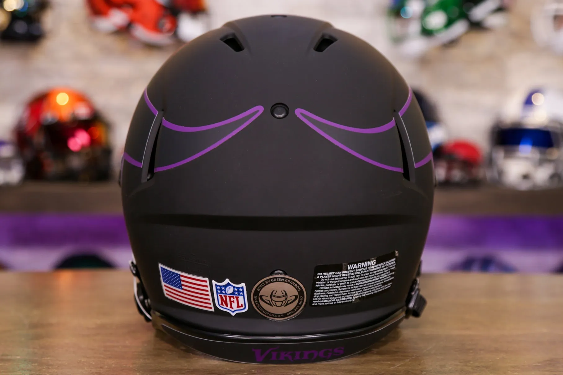 Minnesota Vikings Riddell Speed Authentic Helmet - GG Edition