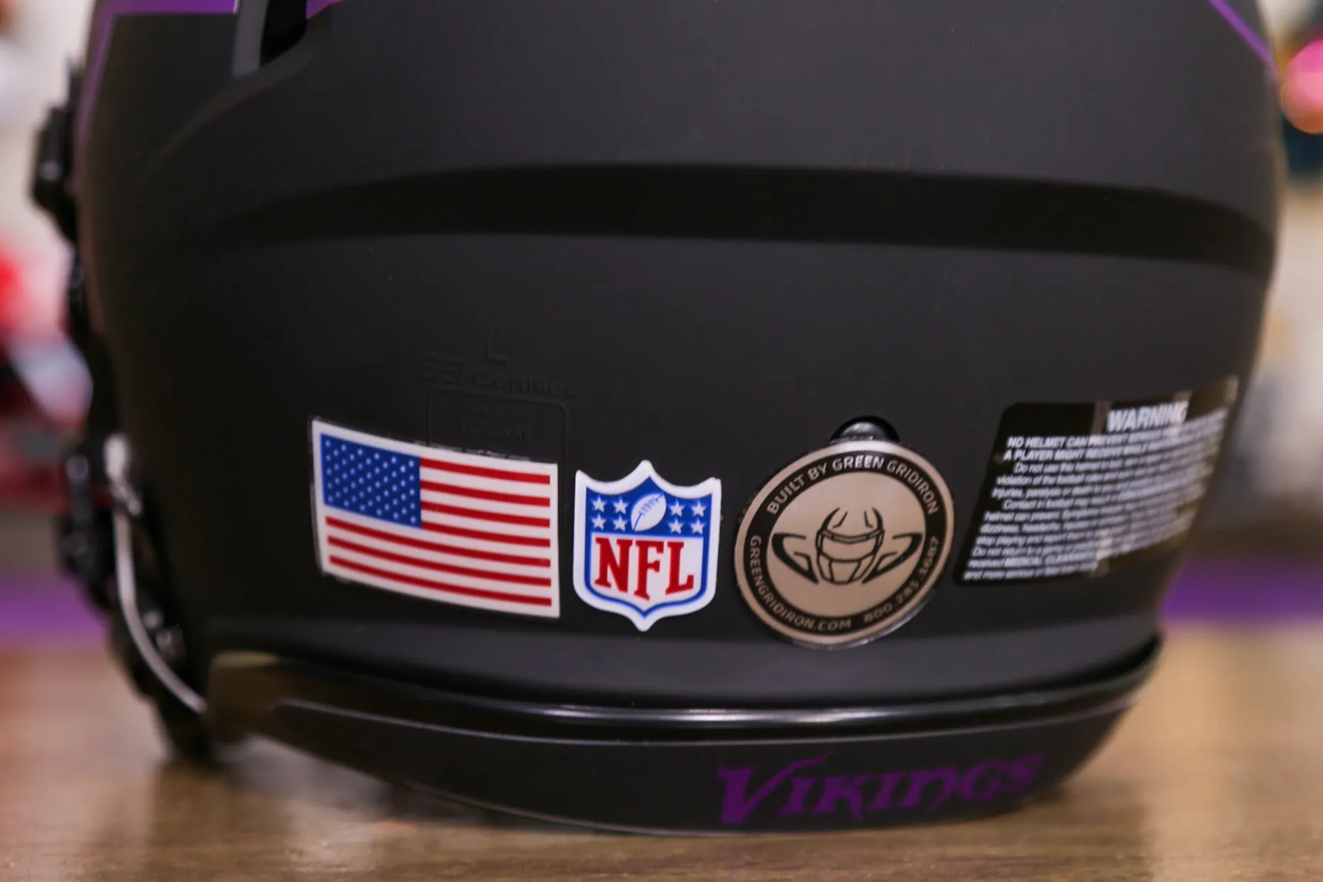 Minnesota Vikings Riddell Speed Authentic Helmet - GG Edition