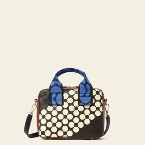 Minola Grab Crossbody - Black Cream Flower