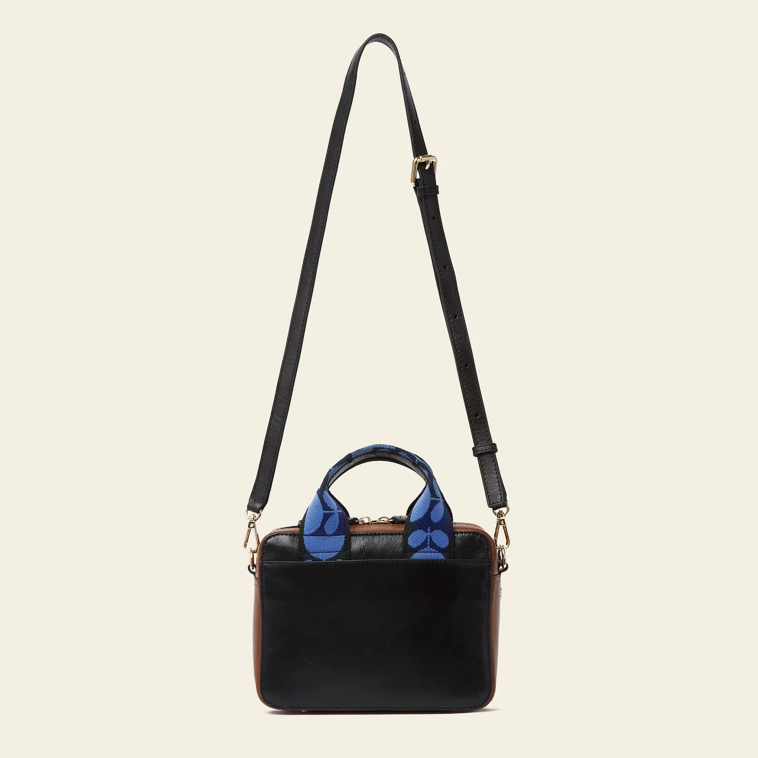 Minola Grab Crossbody - Black Cream Flower