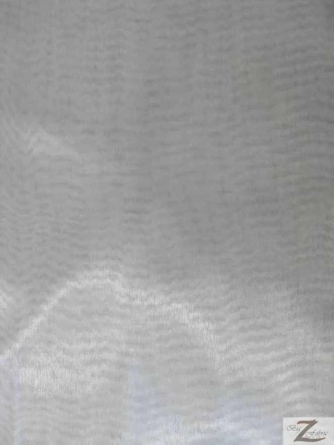 Mirror Crystal Organza Fabric - 50 Yard Bolt - Silver