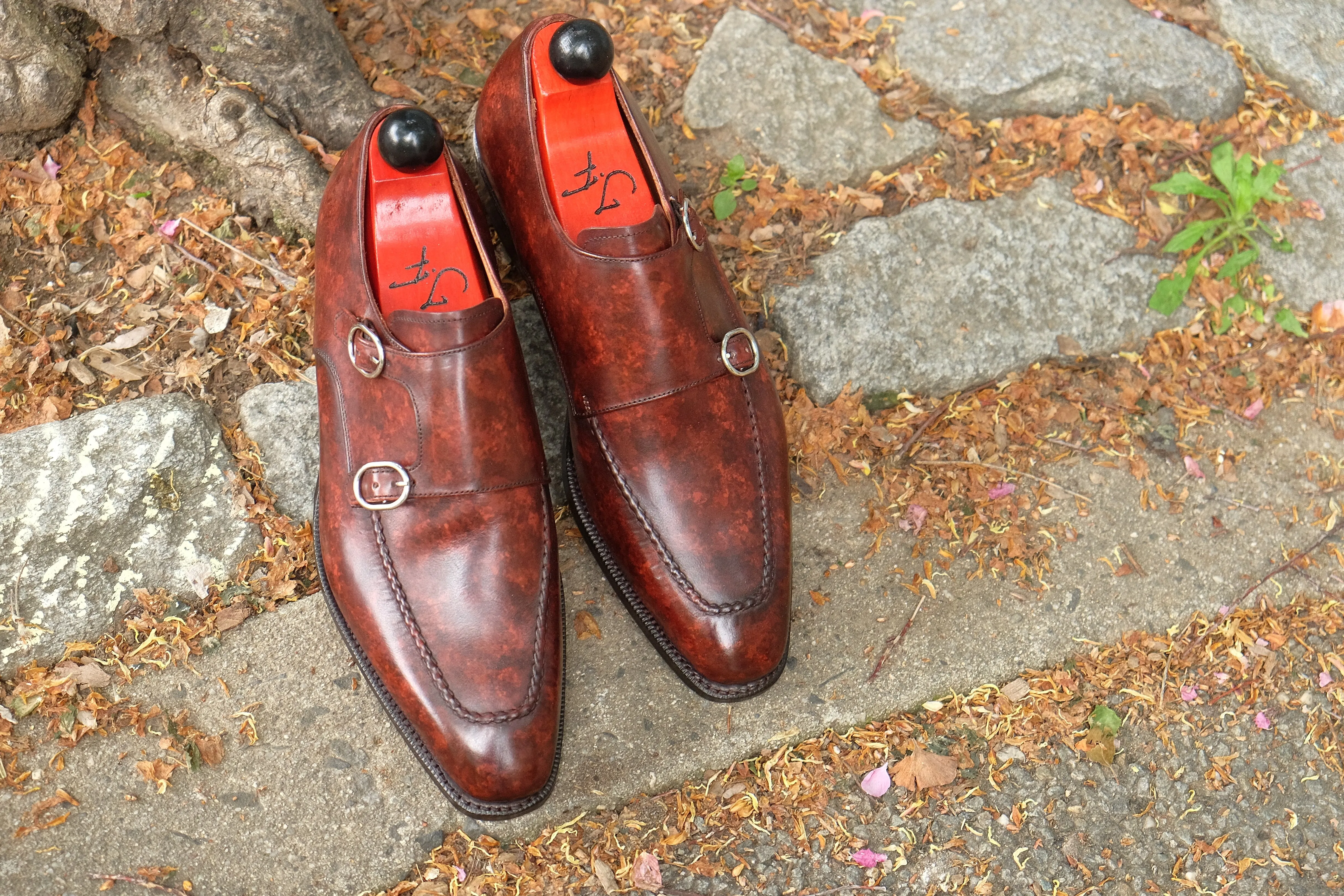 Montlake - MTO - Walnut Marble Patina - LPB Last - Single Leather Sole