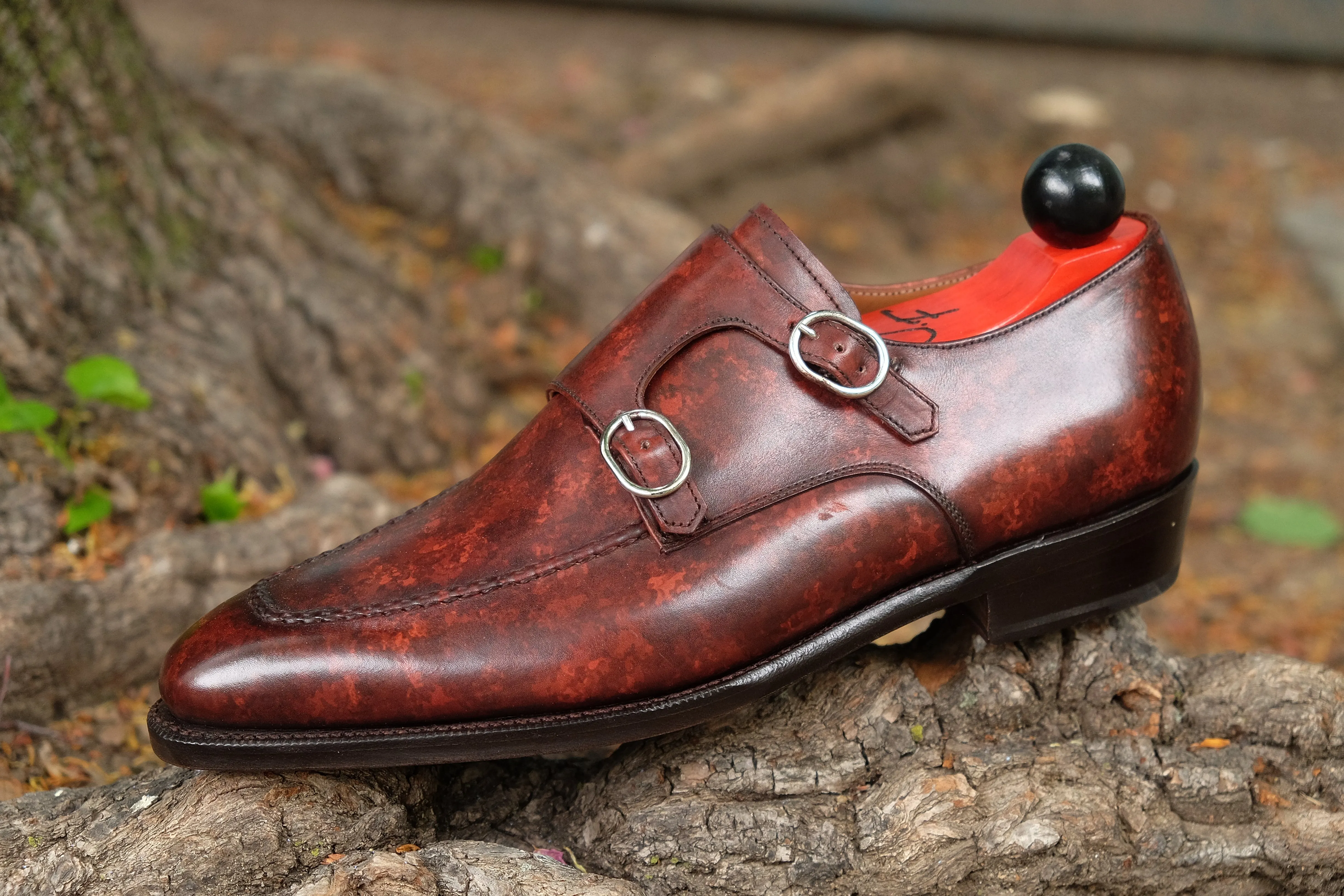 Montlake - MTO - Walnut Marble Patina - LPB Last - Single Leather Sole