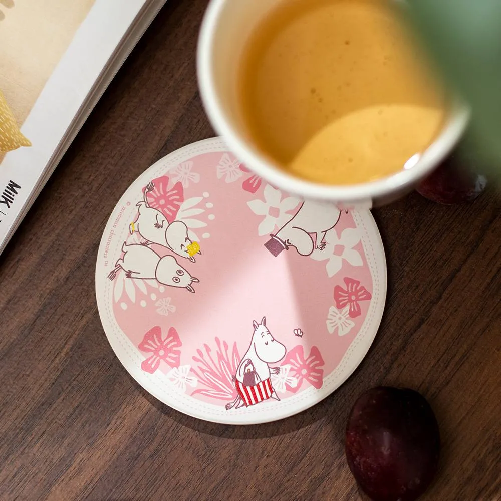 Moomin Dream Ceramic Coaster Pink - Euroeat