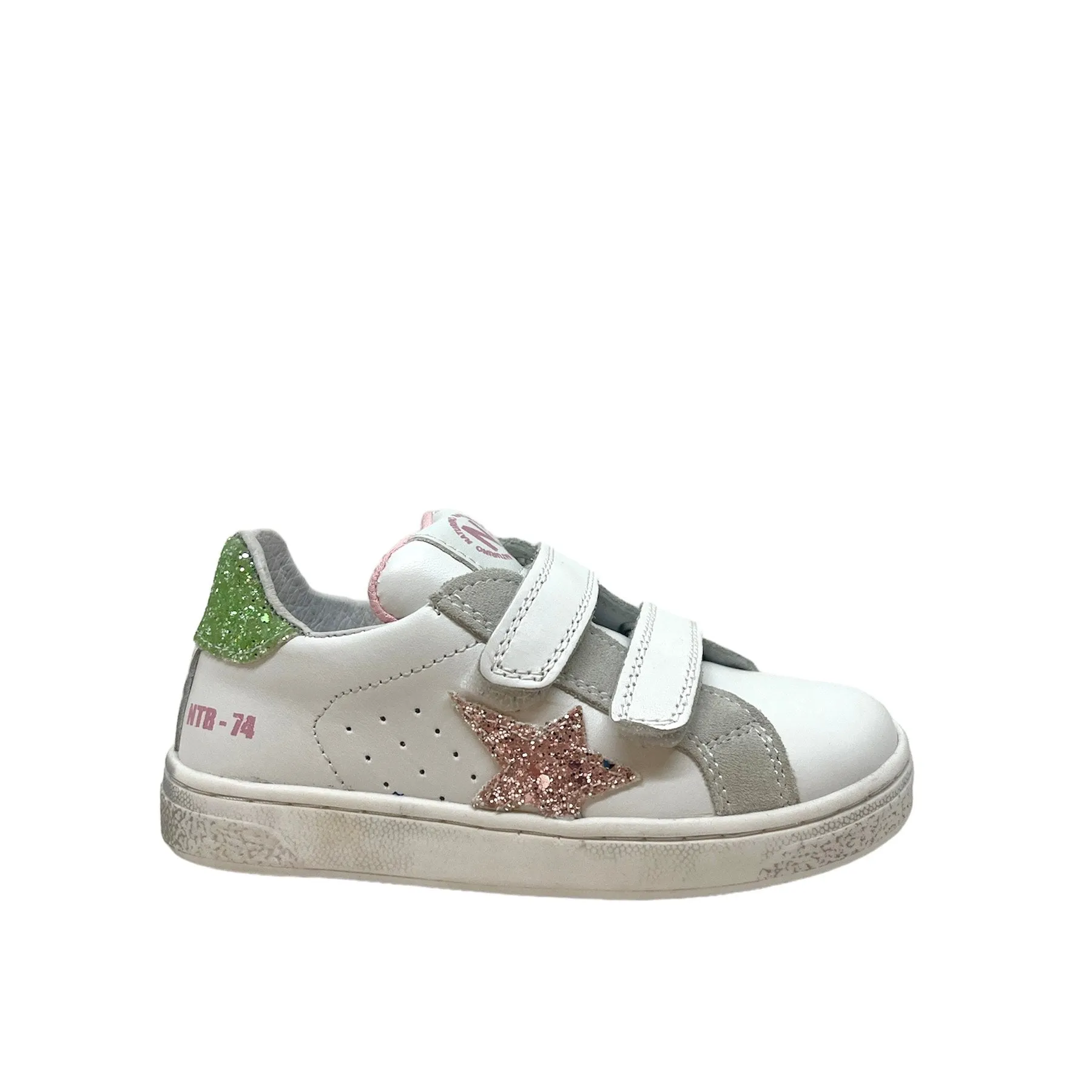 NATURINO PINN Pink light green chaussures Basses Baskets