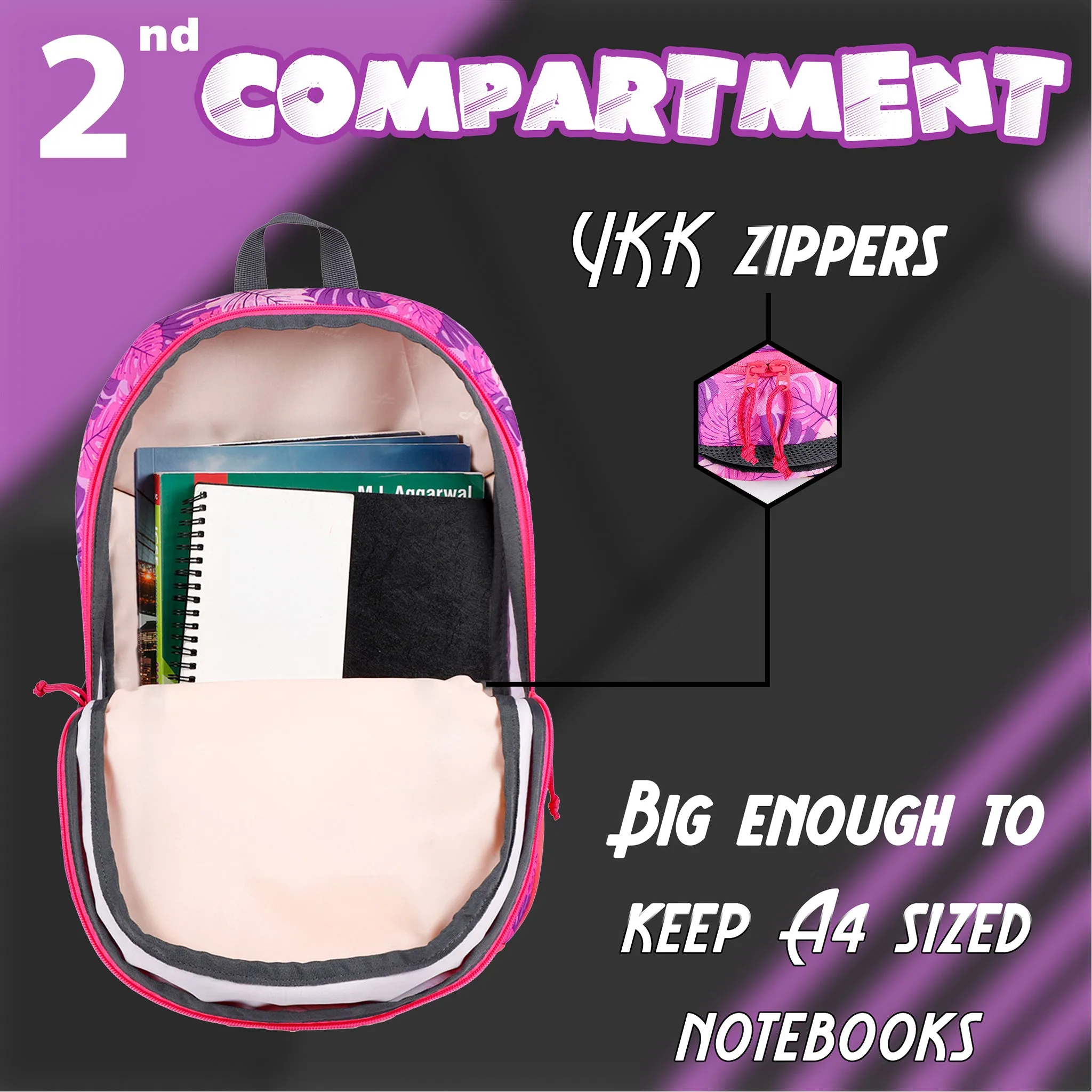 Nico 17L Tropical Pink Purple Backpack