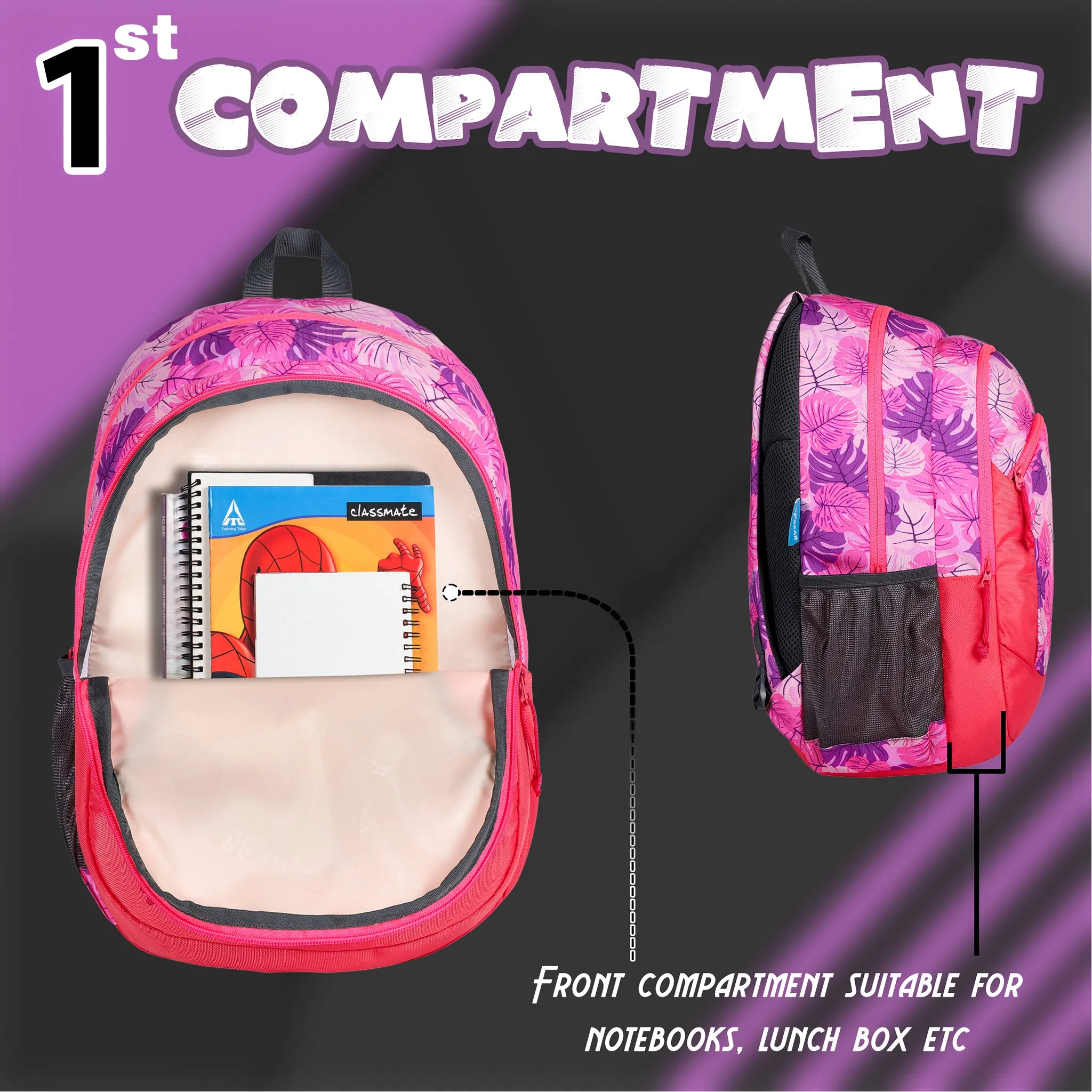 Nico 17L Tropical Pink Purple Backpack